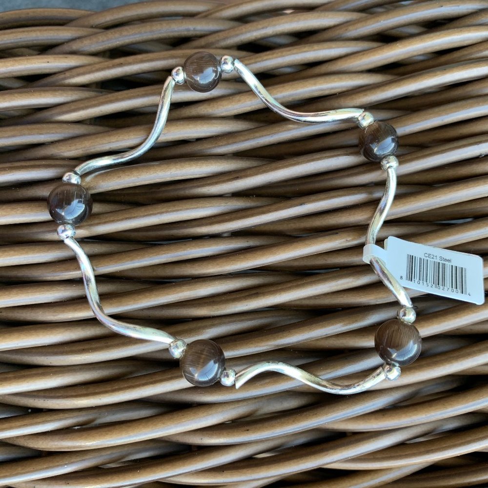 NWT Silver bracelet, with beads